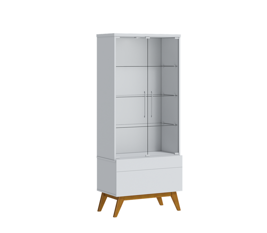 MB.02299 CRISTALEIRA CLASSIC 1G BRANCO ACETINADO-IMCAL