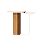 MB. 30003 MESA LATERAL DUPLA LIVING OFF WHITE VIDRO -IMCAL