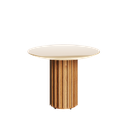 MB. 30022 MESA LATERAL LIVING OFF WHITE VIDRO -IMCAL