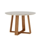 MB.00911 MESA WOOD 1.2 REDONDA OFF WHITE/NATURE IMCAL