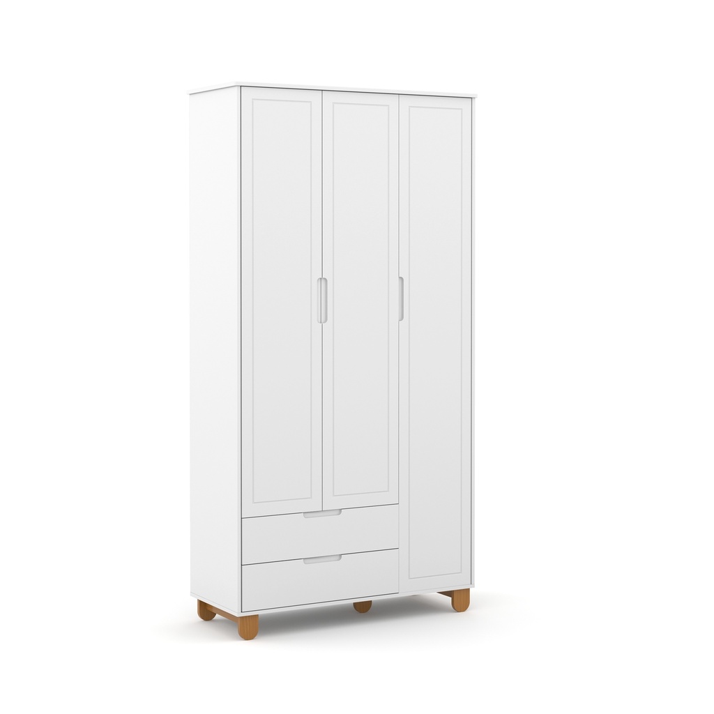 MB. 71272 ROUPEIRO 3 PTS ZUPY CLEAN SM LAQUEADO BCO SOFT/ECO WOOD MATIC 