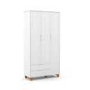 MB. 71272 ROUPEIRO 3 PTS ZUPY CLEAN SM LAQUEADO BCO SOFT/ECO WOOD MATIC 