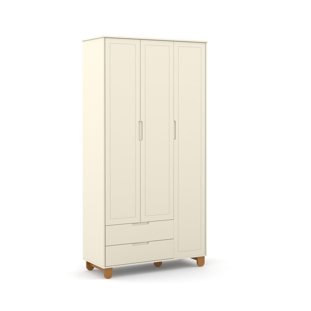 MB. 71273 ROUPEIRO 3 PTS ZUPY CLEAN SM LAQUEADO OFF WHITE / ECO MATIC 