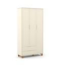MB. 71273 ROUPEIRO 3 PTS ZUPY CLEAN SM LAQUEADO OFF WHITE / ECO MATIC 