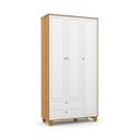 MB. 71268 ROUPEIRO 3 PTS ZUPY SM LAQUEADO FREIJO/BCO SOFT/ECO MATIC 