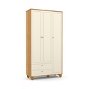 MB. 71269 ROUPEIRO 3 PTS ZUPY SM LAQUEADO FREIJO/OFF WHITE/ECO MATIC 