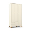 MB. 71267 ROUPEIRO 3 PTS ZUPY SM LAQUEADO OFF WHITE/ECO WOOD MATIC 