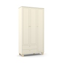 MB. 71271 ROUPEIRO 3 PTS ZUPY SM LAQUEADO OFF WHITE/NATURAL MATIC 