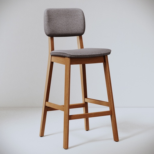 MB. 00482 BANQUETA CLASSIC LINHO CINZA CLARO/NATURE IMCAL