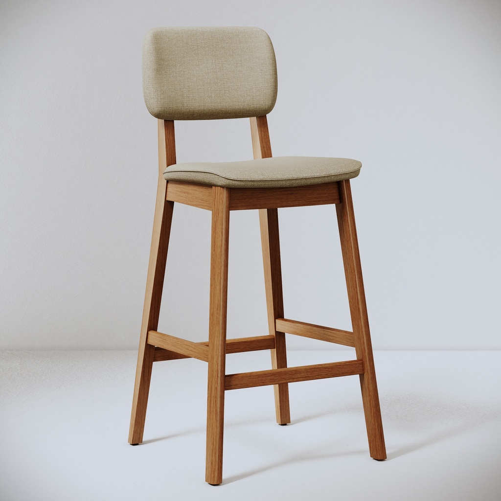 MB. 00485 BANQUETA CLASSIC LINHO OURO/NATURE IMCAL