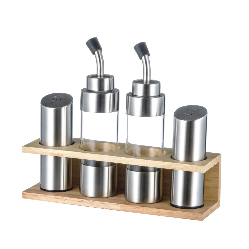 ZO-37 Wooden Base Set  Powder Bottles