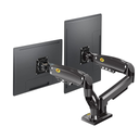 SUPPORT D'ECRAN ARTICULE POUR BUREAU DOUBLE 17"-27"NB F80