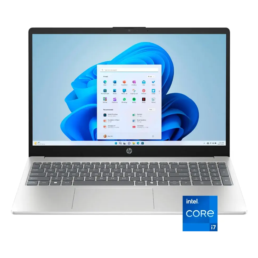 LAPTOP HP 15-FD0127DX CORE 7 150U, 16GB RAM , 512GB SSD, 15,6" FHD, W11 QUB 