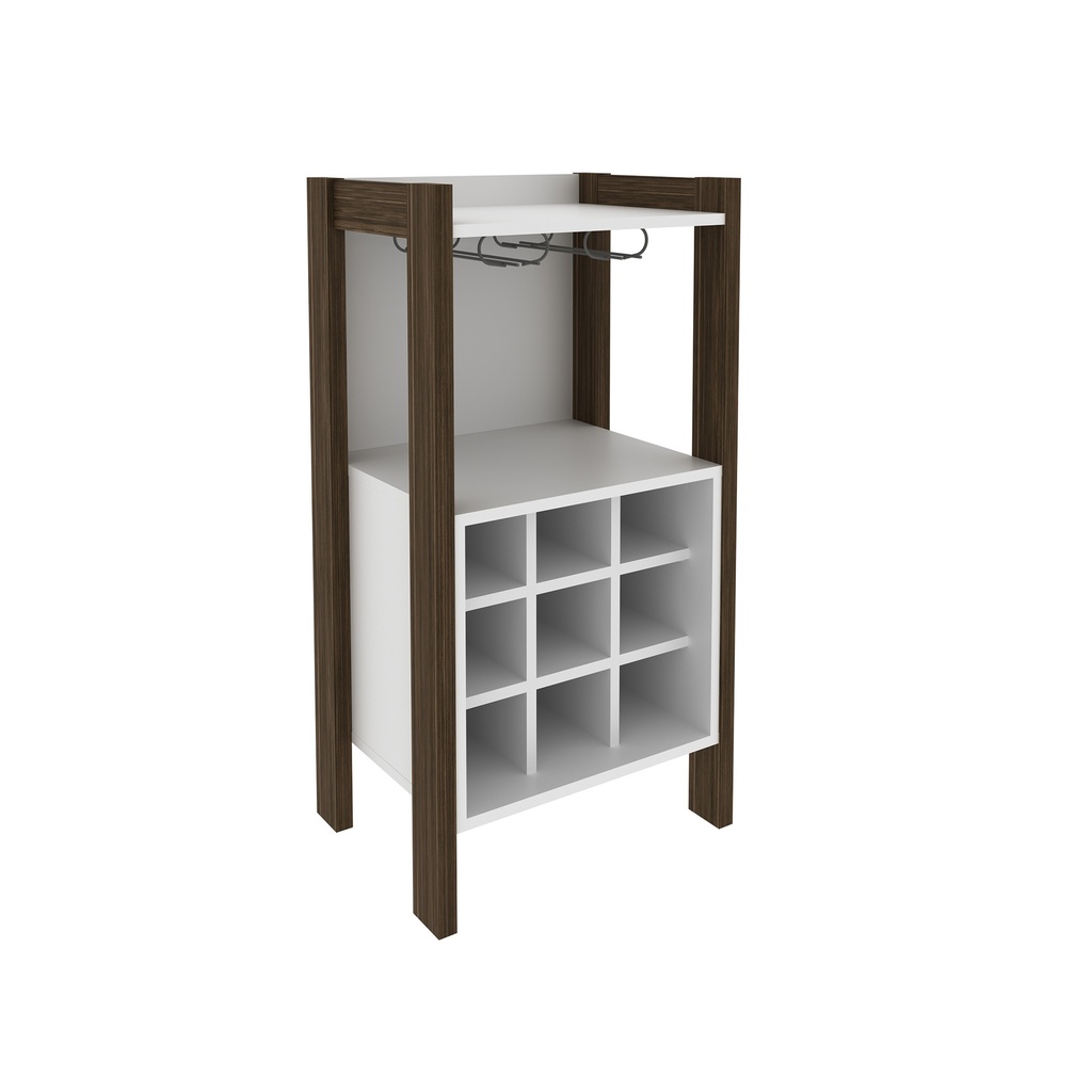 MB. AZ1032 0001 WINE RACK WALNUT/WHITE TECNOMOBILI 