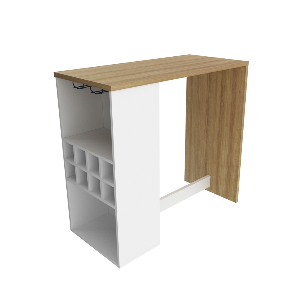 MB. AD5003 0003 WINE RACK TABLE WHITE/ALMOND TECNOMOBILI 