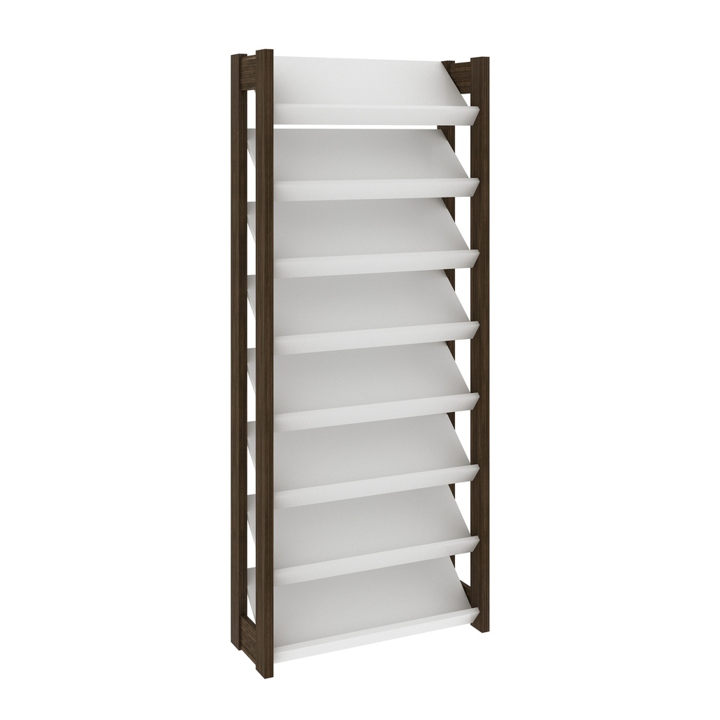 MB. AZ1006 0001 SHOE RACK WHITE/WALNUT TECNOMOBILI 