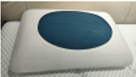 OREILLER 14 OREILLER CERVICAL EN GEL AVEC HOUSSE EN FIBRE 60X40X12 