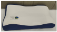 OREILLER 15 60X35X10/12 OREILLER CERVICAL SOUPLE EN FIBRE COL BLEU 