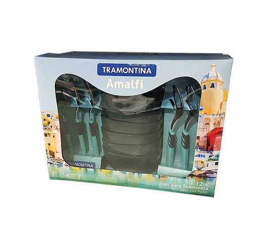 [23499/175] 12PCS DESSERT SET AMALFI TRAMONTINA 23499/175