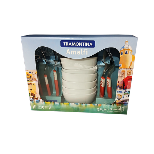 [23499/475] 12PCS DESSERT SET AMALFI TRAMONTINA 23499/475