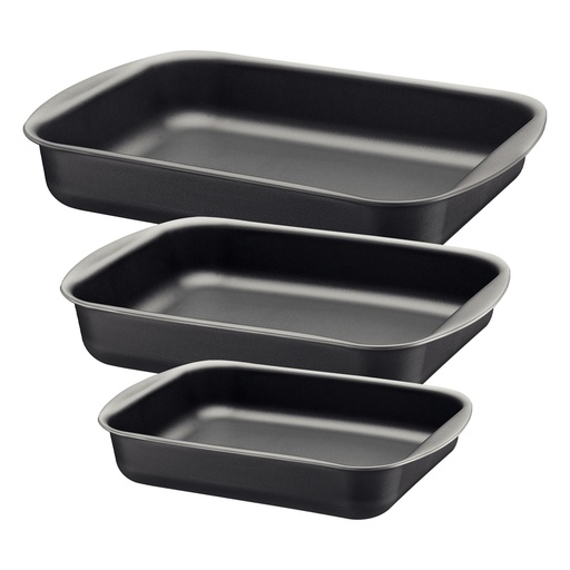 [20099/020] 3PC ROASTING PAN SET BRASIL TRAMONTINA 20099/020