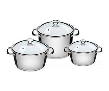 [65660/046] VR. 3PCS COOKWARE SET TRAMONTINA 65660/046