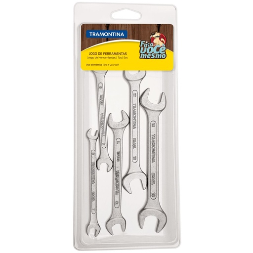 [43408/147] 5PCS OPEN END WRENCH SET TRAMONTINA 43408/147