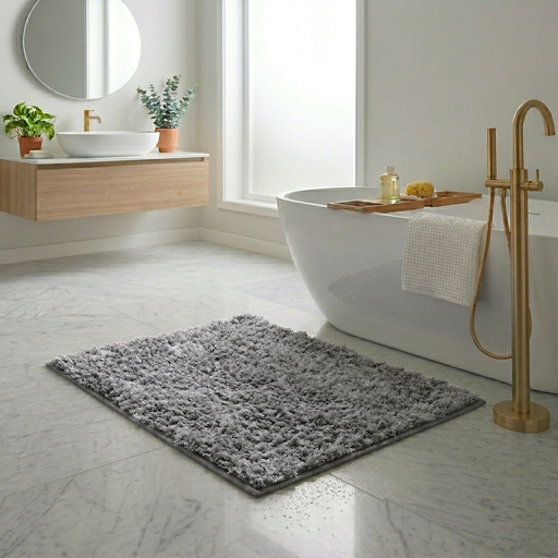 [GF 08/015/18] LM. BLEND CHENILLE MAT ITEM:8M0087 COL 36:GREY 43X60