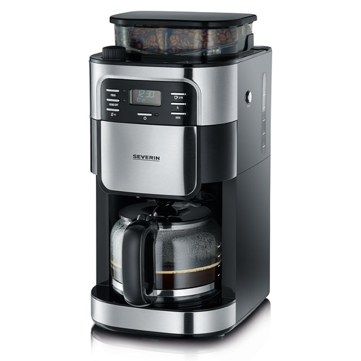 [4810] EL. CAFETIERE FILTRE AVEC BROYEUR 10TASSES, 1000W INOX (2pcs) 4810 SEVERIN