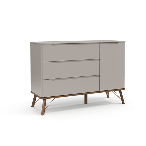 [20097] MB. COMODO ALBI LAQUEADO CINZA/ECO WOOD. 20097 MATIC