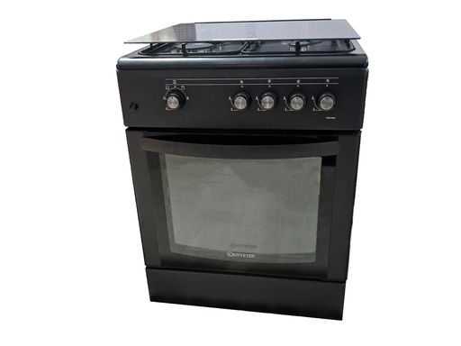 [K60G4KNM] EL. Cuisinière A Gaz Noir Mat K60G4KNM Kryster