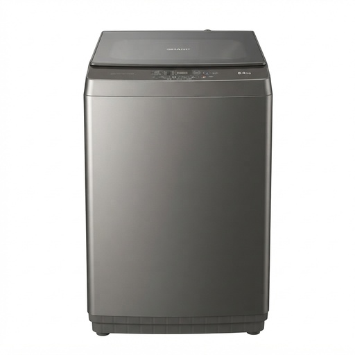 [ESMS85CX-I] MACHINE A LAVER TOP LOAD 8KG-LAVAGE CHAUD/FROID-GRIS CLAIR SHARP. ESMS85CX-I