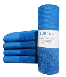 LM. BD71B Serviette avec Bordure Dobby 70X140 600GR COL:BLUE