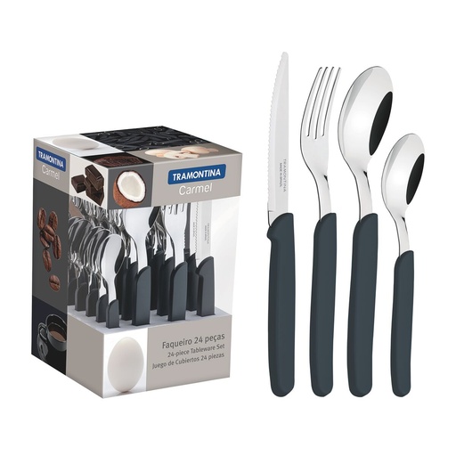 [23499/021] VR. 24PCS TABLEWARE SET CARMEL TRAMONTINA 23499/021