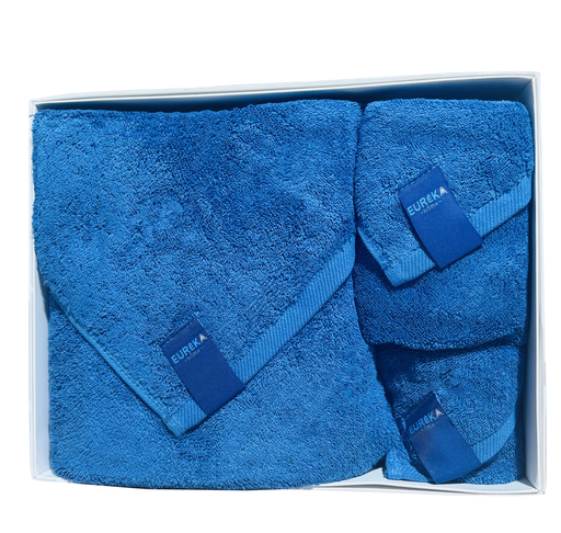 [TSDB GF 07/038/23] TOWEL SET COL DARK BLUE