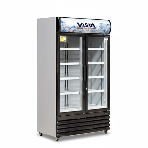 [SC80DD-WH/BL] VITRINE REFRIGEREE 750L 2PORTES VISTA