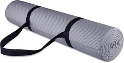 PVC Yoga Mat 1730X610X6MM Col Dark Grey