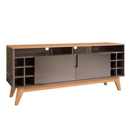 MB. TV STAND WINE 1.35m PEARL GREY HIGH GLOSS NOCE CASA. 11077586