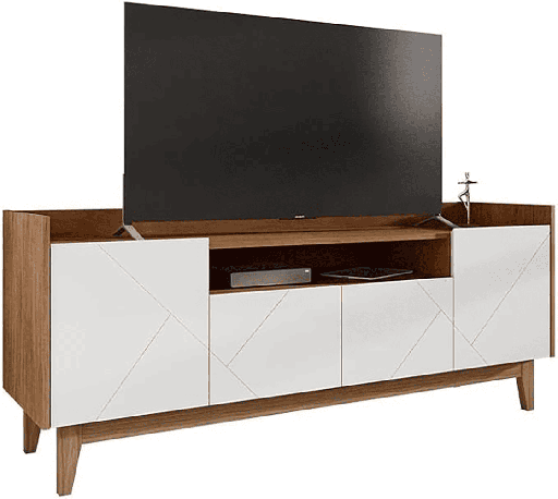 [11071526] TV STAND ADRIA WHITE NOCE CASA. 11071526