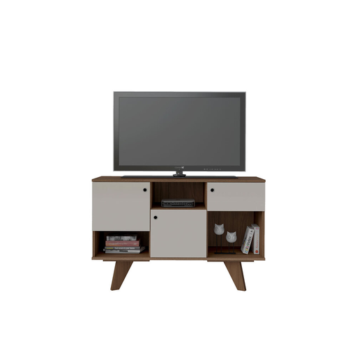 [ICARO TV] ICARO TV STAND WALNUT/OFF WHITE