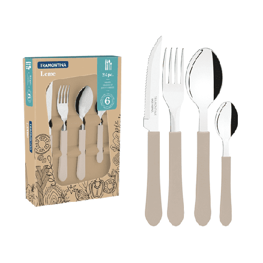 [23198/346] VR. 24PCS TABLEWARE SET LEME TRAMONTINA 23198/346