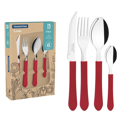 [23198/746] 24PCS TABLEWARE SET LEME TRAMONTINA 23198/746