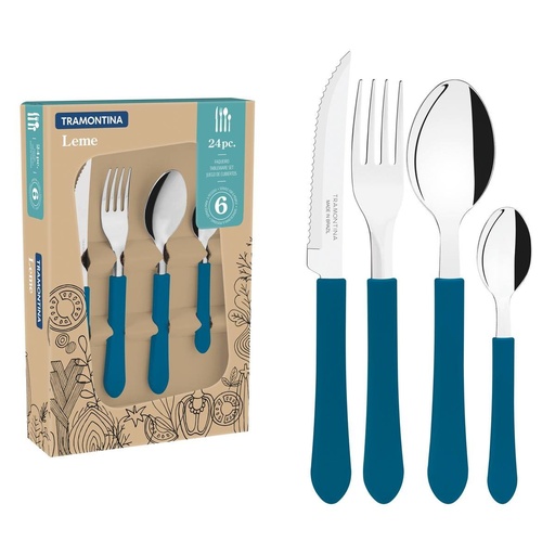 [23198/946] VR. 24PCS TABLEWARE SET LEME TRAMONTINA 23198/946