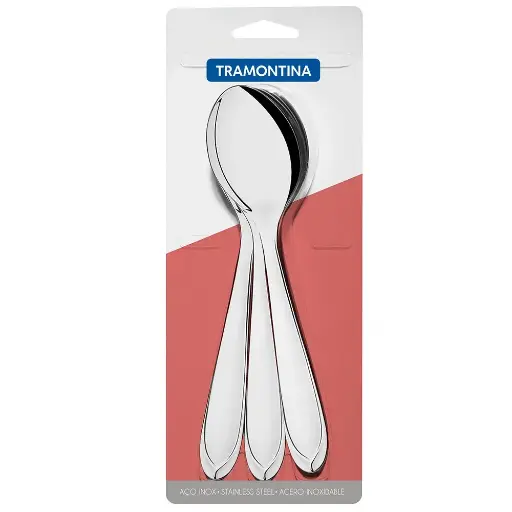 [66940/015] 3PCES TABLE SPOON ATHENAS TRAMONTINA. 66904/015