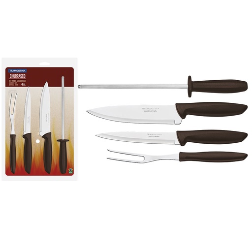 [23498/436] 4 PCS BARBECUE SET PLENUS TRAMONTINA 23498/436