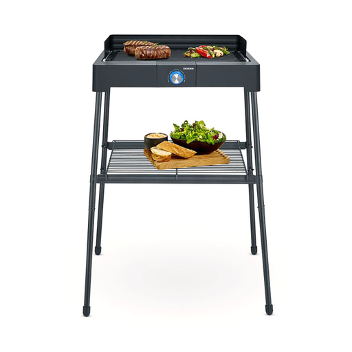 [8568] BARBECUE SUR PIED- PLAQUE GRILL- 2200W SEVERIN. 8568