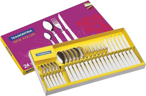 [23199/862] 24 PCS TABLEWARE SET NEW KOLOR TRAMONTINA
