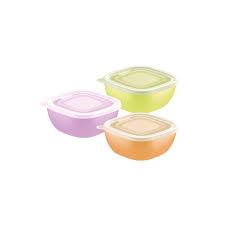 [25099/879] 3PCS CONTAINERS SET MIXCOLOR TRAMONTINA. 25099/879