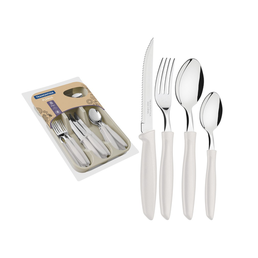 [23498/330] VR. 25 PCS FLATWARE SET PLENUS TRAMONTINA 23498/330