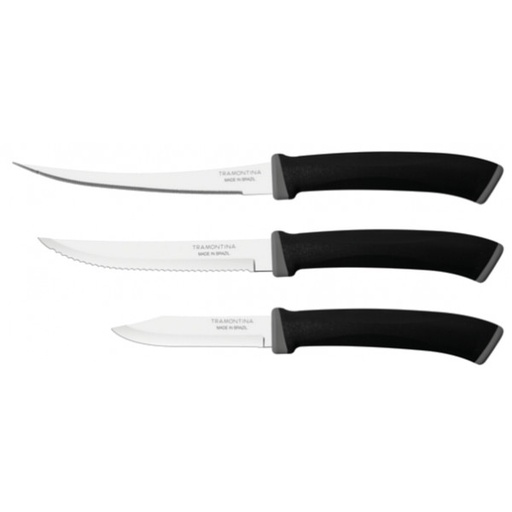 [23499/077] 3 PIECE KNIVES SET FELICE TRAMONTINA 23499/077